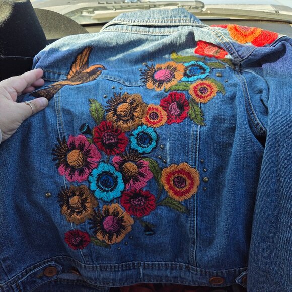 Denium embroidered jacket - Picture 4 of 4